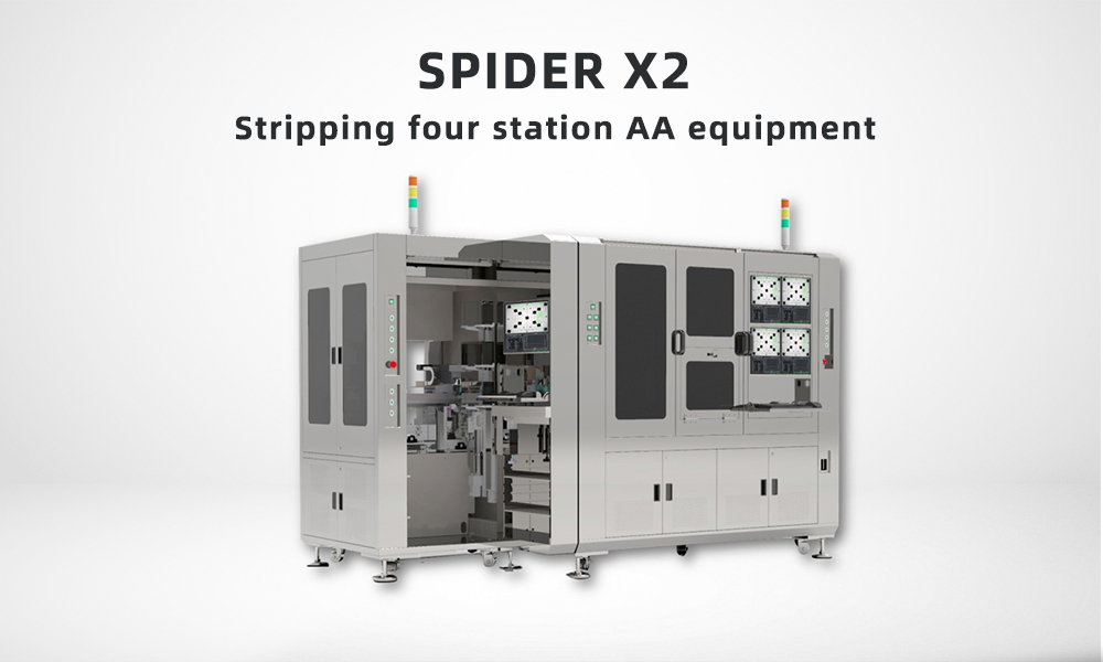 Stripping four station AA equipment